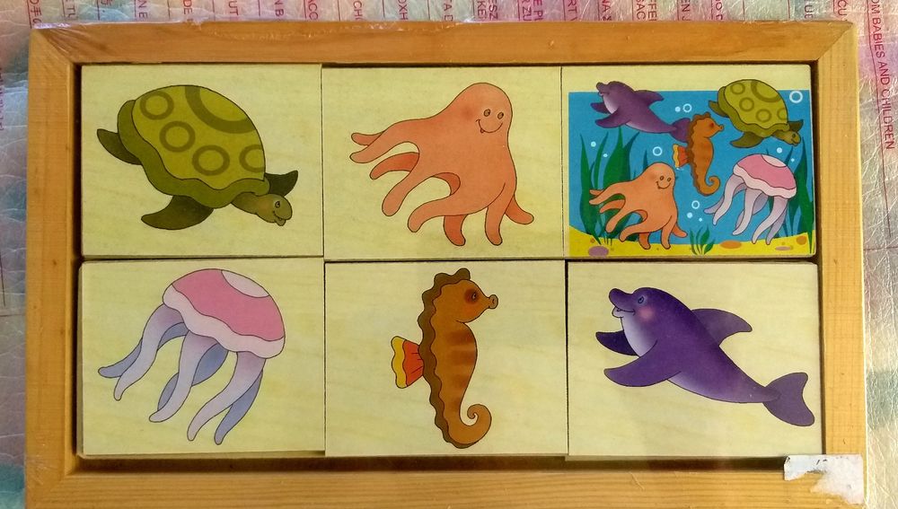 Деревянная развивающая игрушка , рамка - вкладыш.