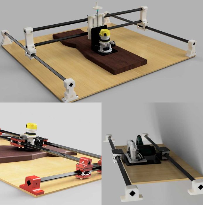 Wózki liniowe - prowadnica profil stalowy