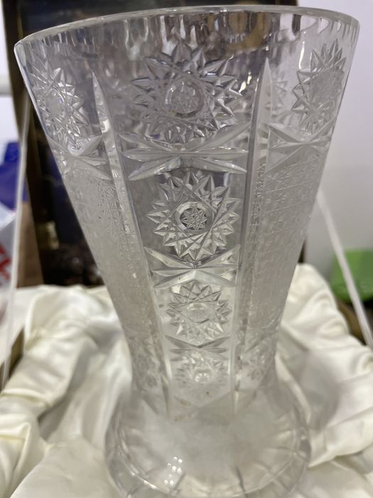 Krysztalowy wazon PRL