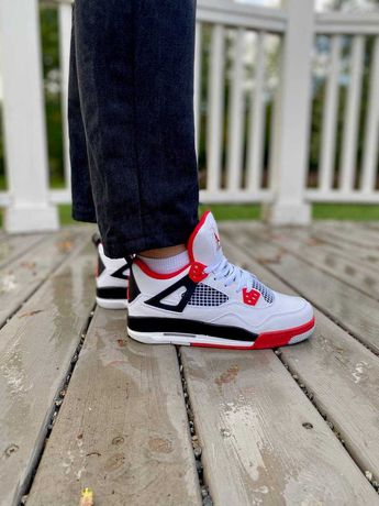 Кроссовки Nike Air Jordan 4 Retro Fire Red | Мужские/Женские r1