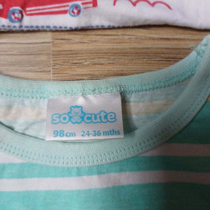 3 koszulki na krótki rękaw 98