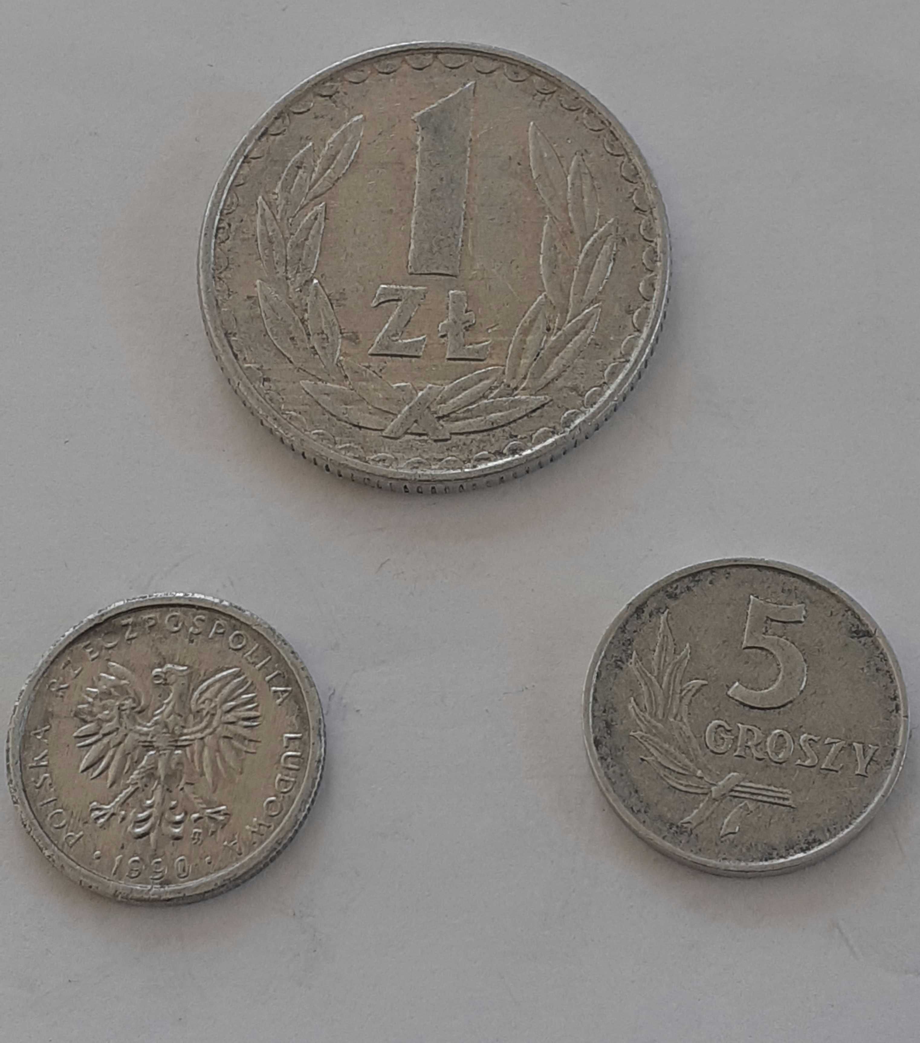 Moneta mała 1 zł. 1990