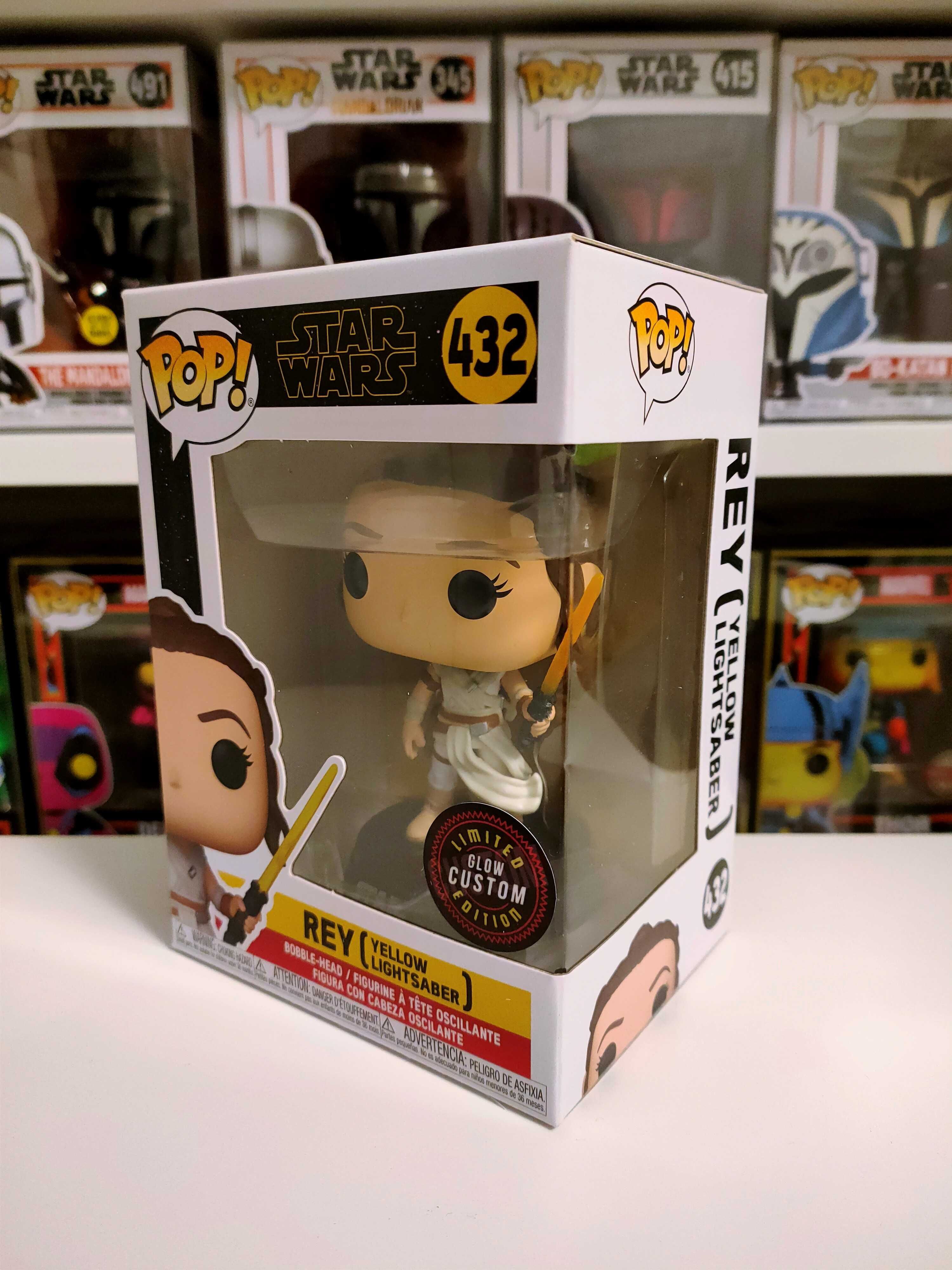 Custom POP - Rey (Yellow LightSaber) Star Wars - C-GITD #432