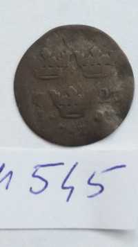G M545,  1 ore Szwecja 1723  stara moneta starocie wyprzedaż