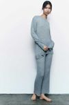 Костюм zara s трикотаж с шерстью морская волна