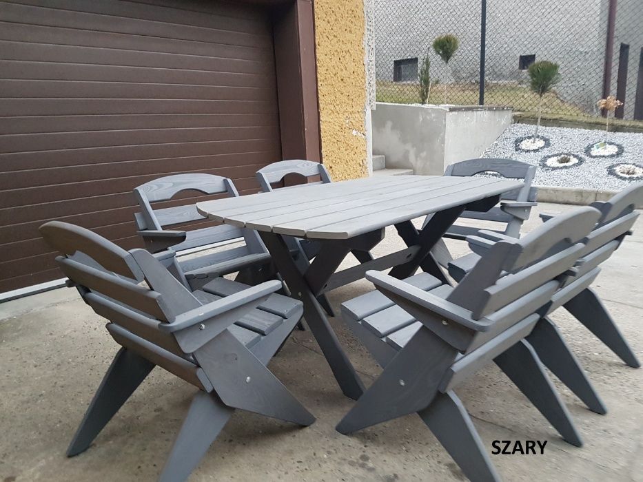 Meble ogrodowe drewniane składane .Super cena .Różne kolory.