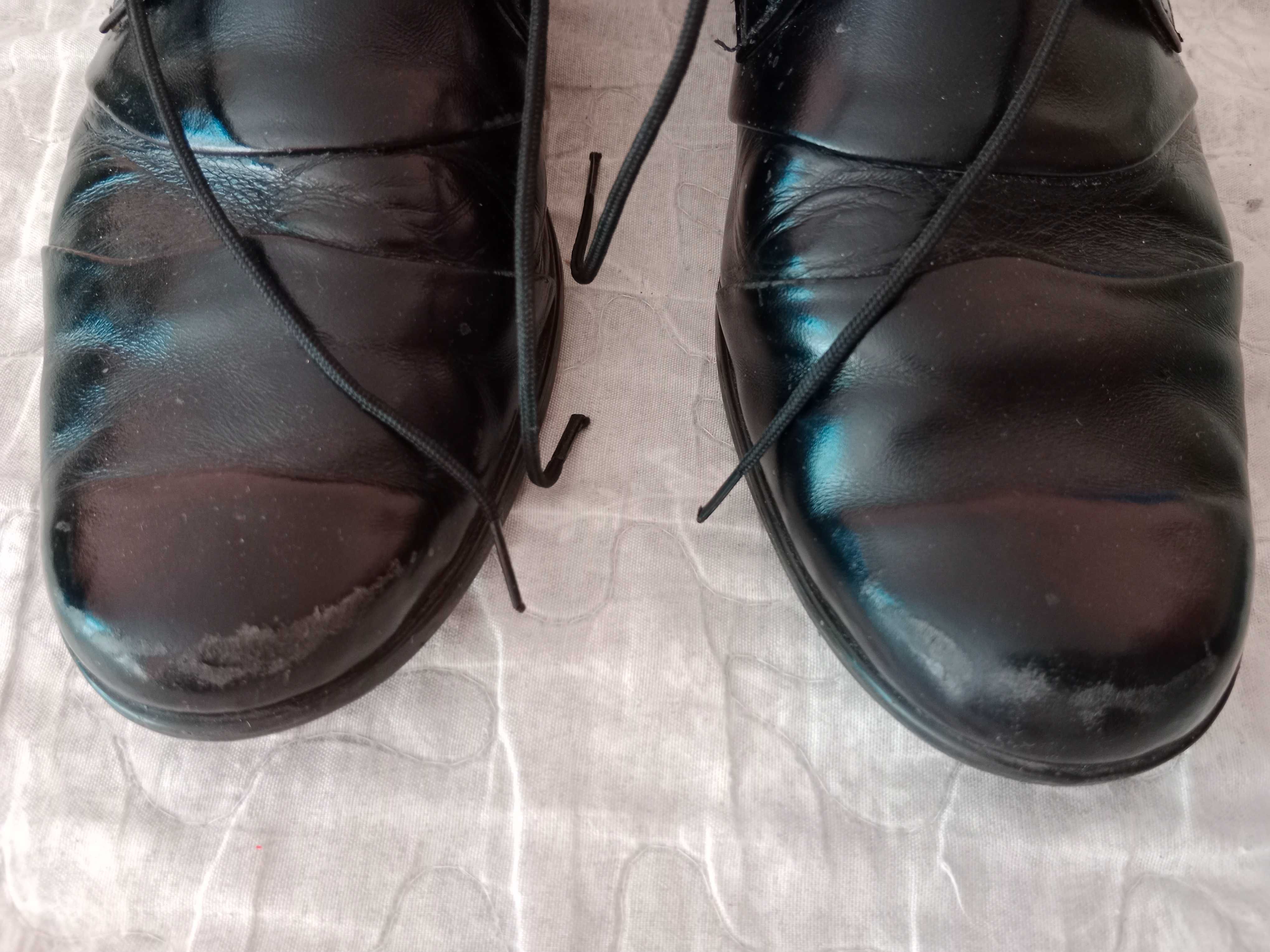 Buty r. 36 do komunii dla chłopca czarne