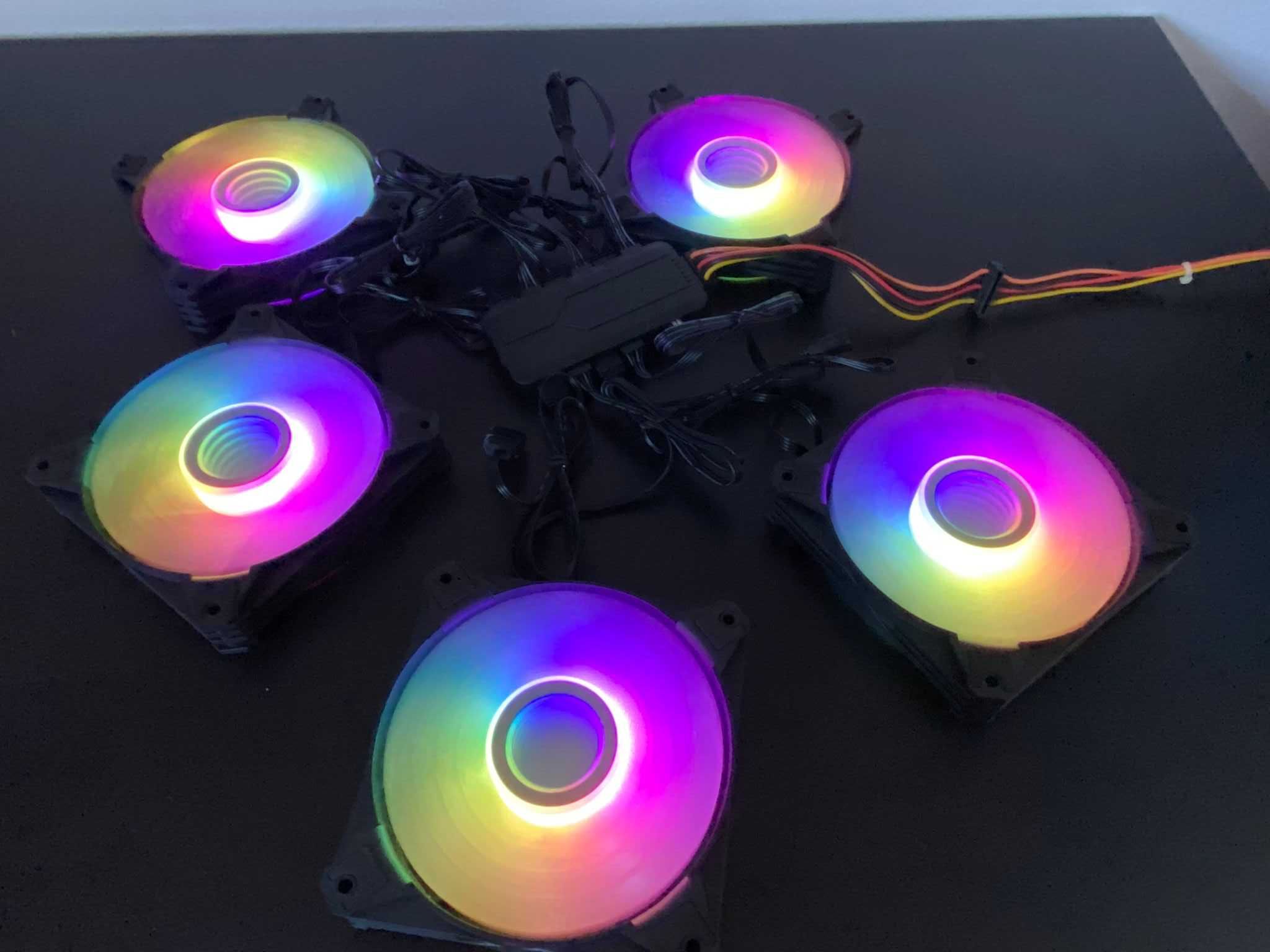 Ventoinhas RGB darkFlash Infinity 5in1