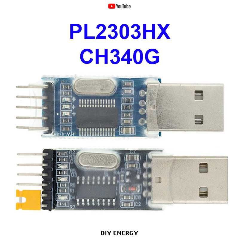 Программатор PL2303HX и CH340G USB to TTL конвертер