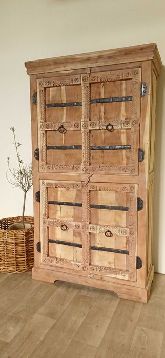 Komoda szafa boho rustykalna kolonialna drewniana vintage farmhouse