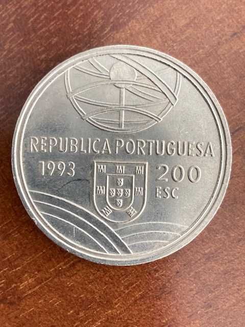 3 Moedas comemorativas de 200 escudos (200$00), 1993 - Espingarda