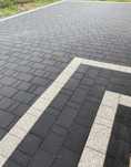 Kostka brukowa POLBRUK TRENTO gr.  6cm GRAFIT GŁADKA 16m2 lub mniej