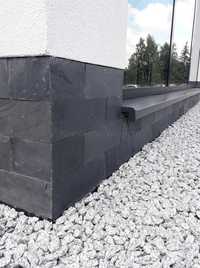 Łupek Kamień Elewacyjny Naturalny Płytki Czarne Black Slate 10x30 HIT!