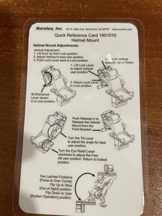 Оригинальное кріплення для ПНВ Norotos Rhino II Mount — титанове, NSN