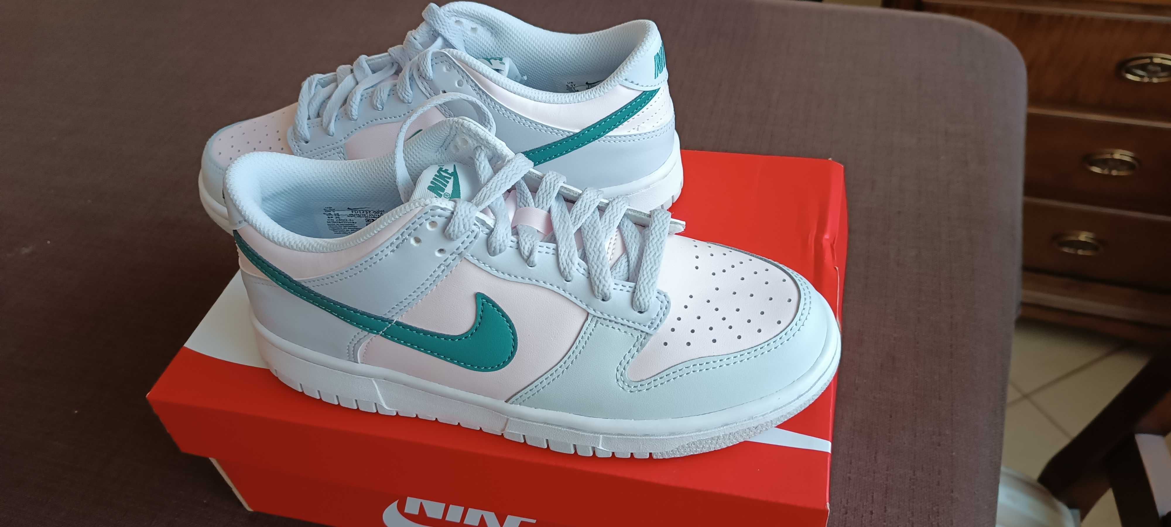 (r. Eur 38-24 cm) Nike Dunk Low Mineral Teal FD1232,-002