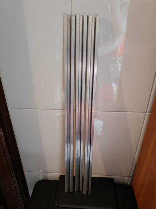 3 Calhas de alumínio de 63cm