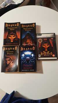 Diablo trylogia książek+pajęczy księżyc-unikat+gra Diablo ll na pc