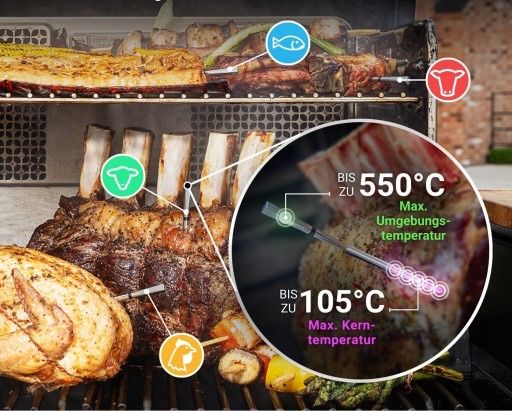 MEATER Pro XL inteligentny termometr do mięsa 4 sondy Wi-Fi Bluetooth