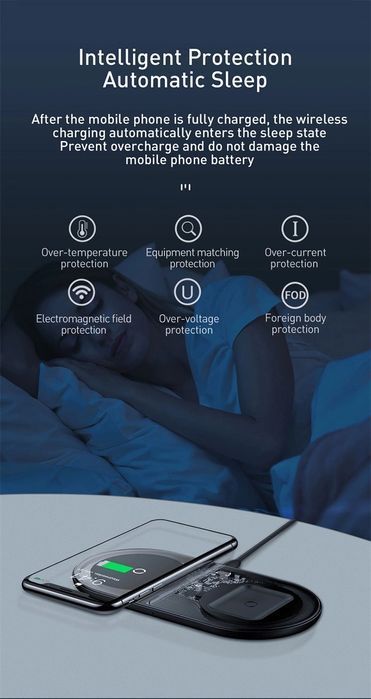 Carregador Wireless Transparente Pro Edition 15W - LIQUIDAÇÃO
-Baseus-