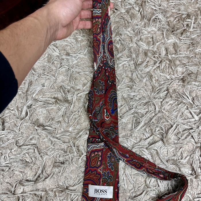 Hugo Boss Jedwab Krawat Baroque Luxury Casual