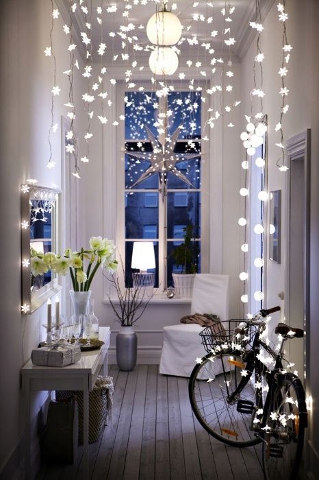 Ikea STRALA łańcuch świetlny LED 12szt + ozdoby Wiewiórki, białe ptaki