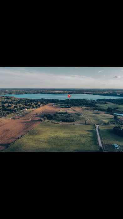 Działka/las z linią brzegową na Mazurach
