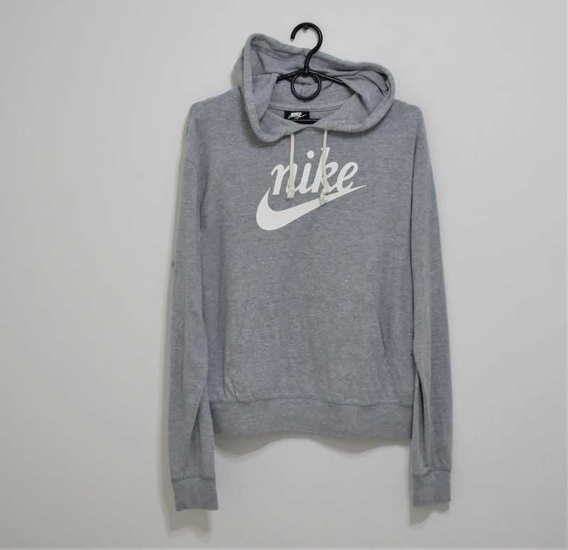 Nike lekka szara bluza dresowa z kapturem jak nowa nowy model S 36 8