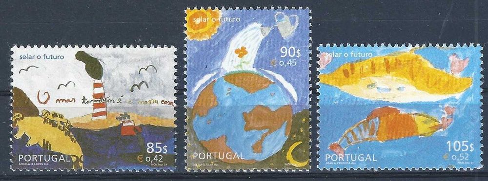 Selos Portugal 2001, Mundifil No. 2762/2764 MNH/**