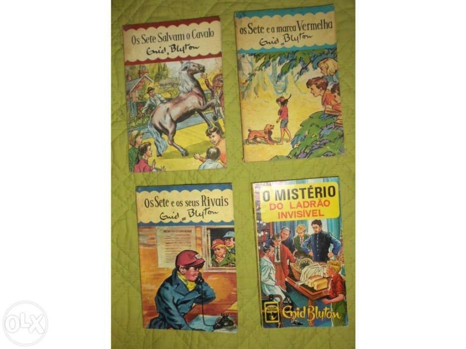 3 Livros de OS SETE de Enyd Blyton