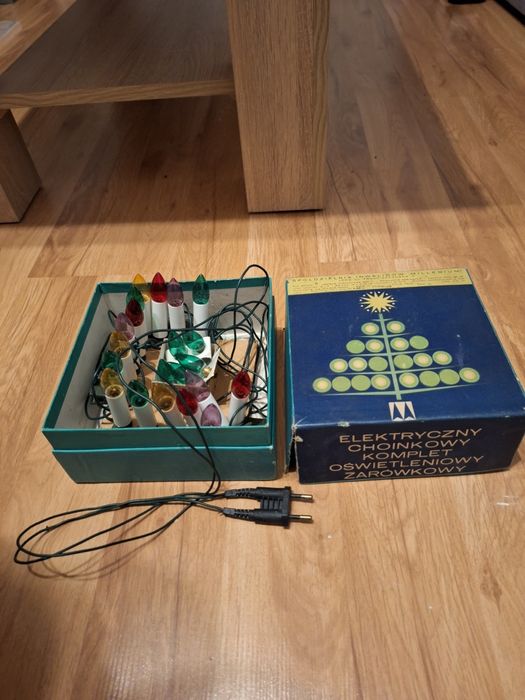 Lampki choinkowe z czasów PRL