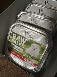 Karma mokra raw paleo mini puppy pate beef wołowina dla szczeniat 8szt