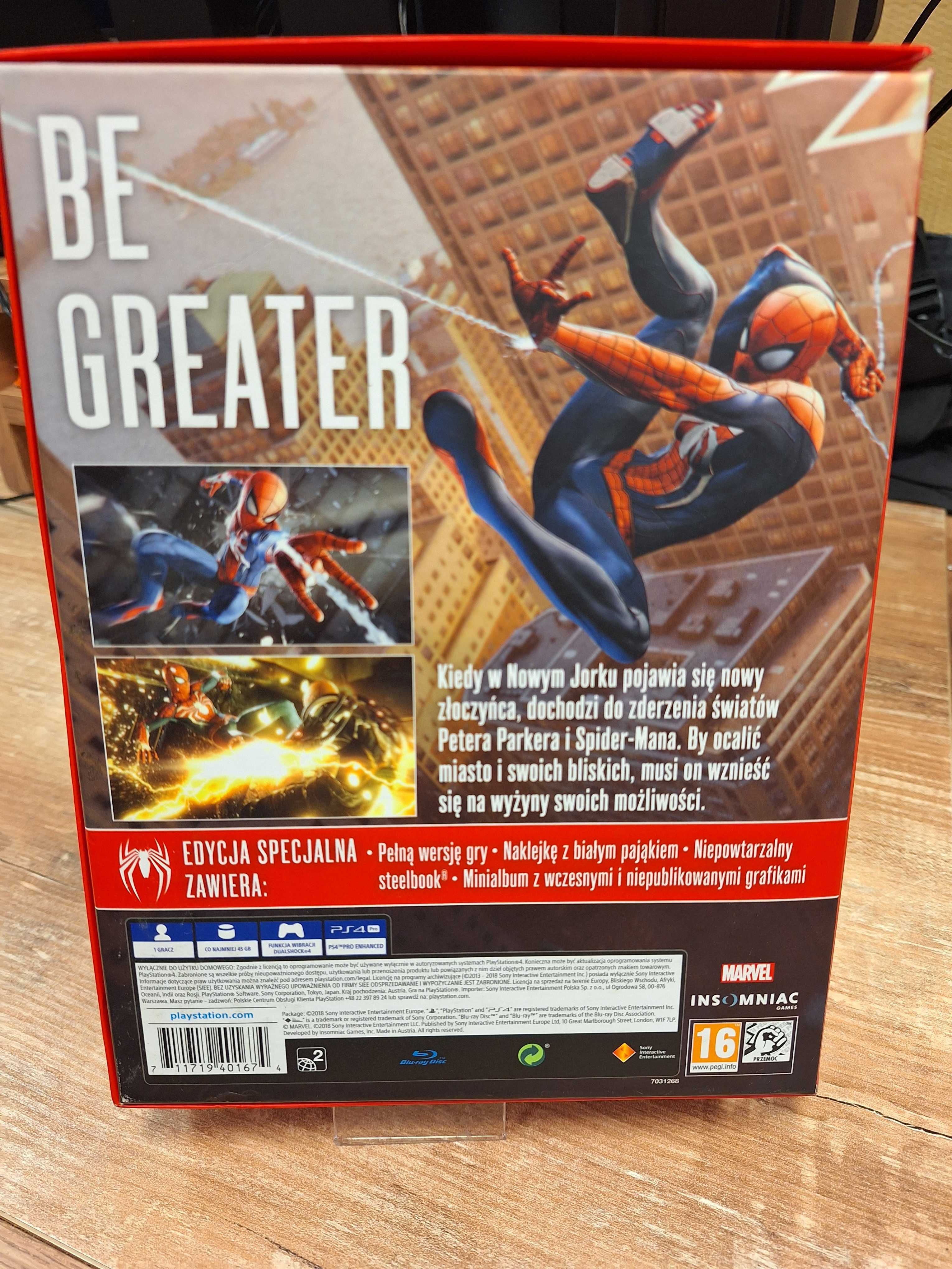 Marvel's Spider-Man PS4 Edycja Specjalna Sklep Wysyłka Wymiana