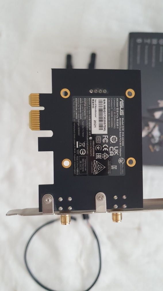 Placa de Rede Asus PCE-AX3000 Wi-Fi 6 PCI-E