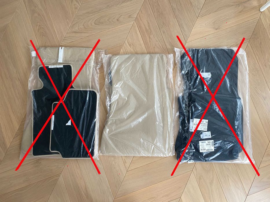 Оригінал Коврики велюр бежеві BMW 5 4 F90 G30 поліки килими