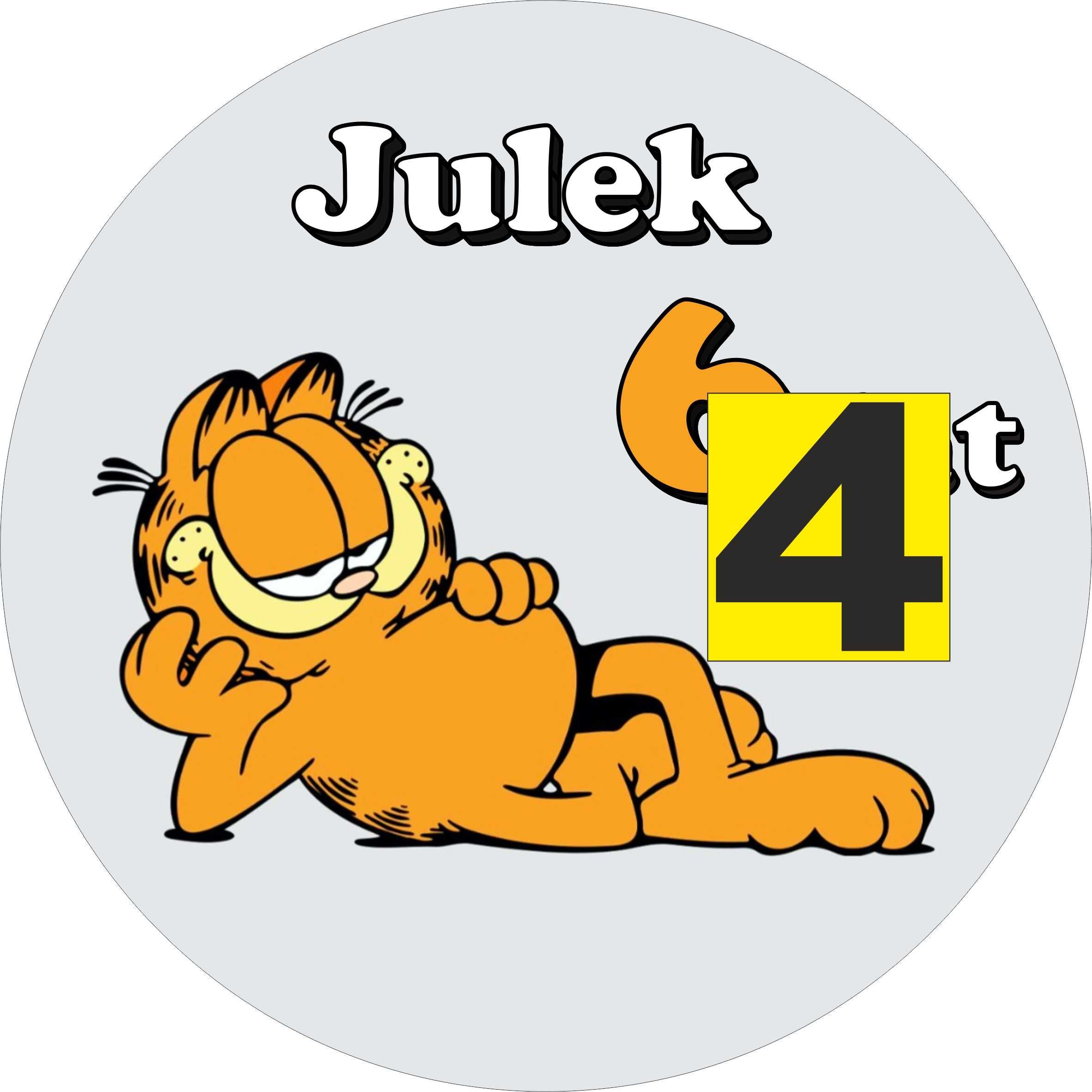 Pan Opłatek na tort - GARFIELD KOT