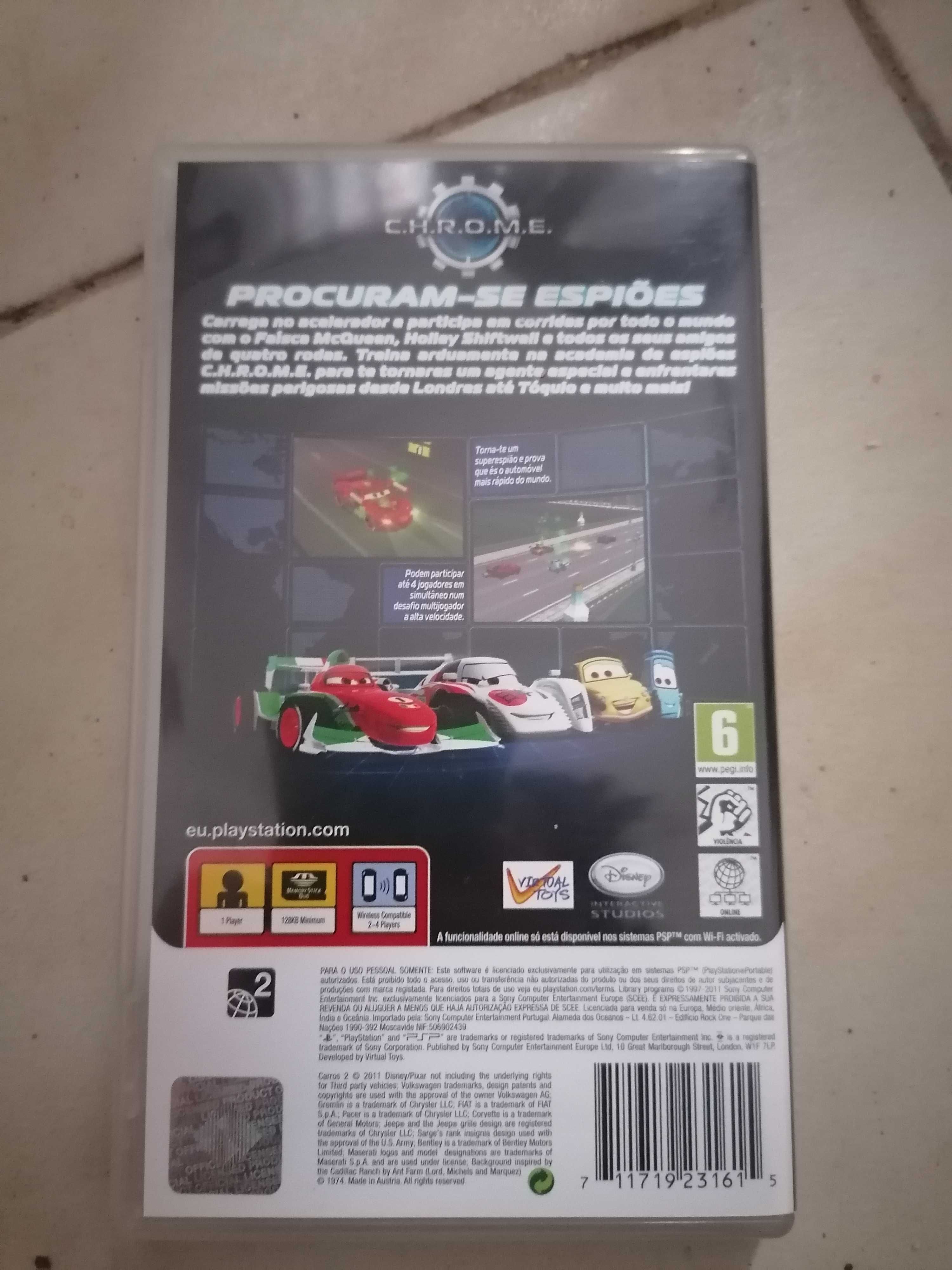 Jogo carros 2 para psp