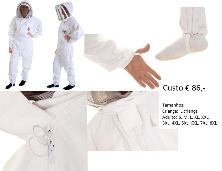 Roupa/Fato/Macacão de Apicultura com mascara de astronauta