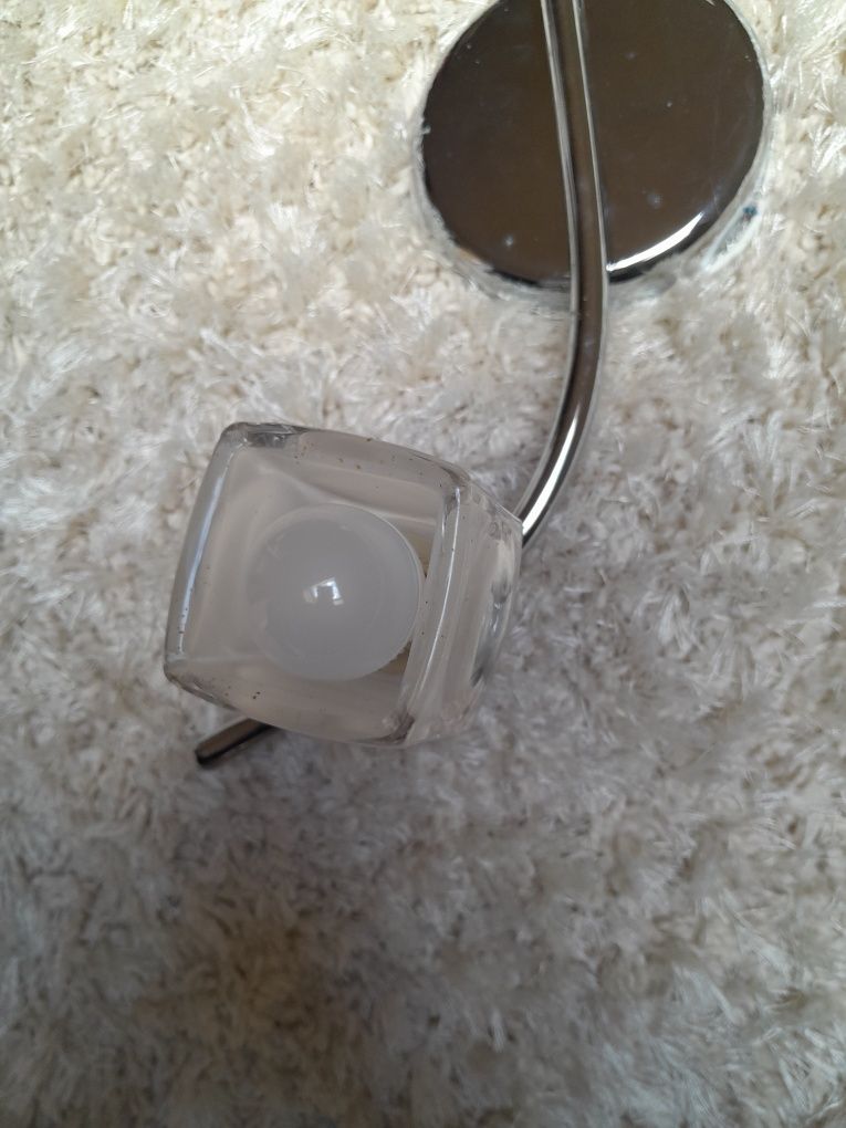 Lampa sufitowa srebrna