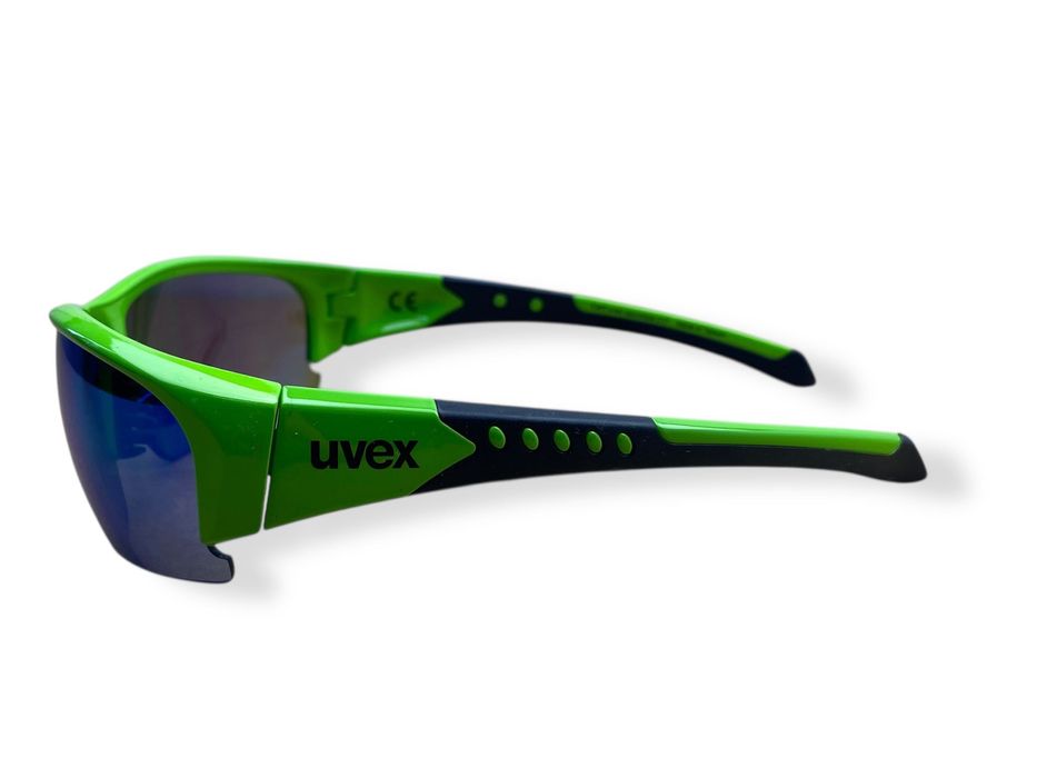 Okulary UVEX Cat3 Sportstyle 217, zielono-czarne / nowe, FV / 062-170