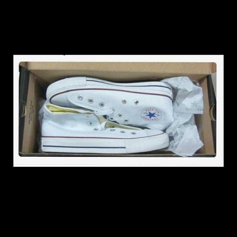 Кеди converse all star high optical white m7650