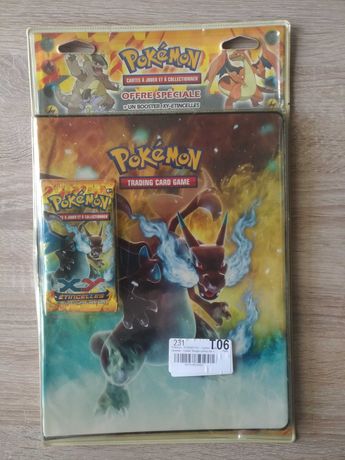 Nowy klaser na karty Pokemon XY Flashfire z boosterem - Charizard