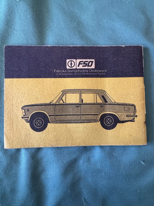 Instrukcja obsługi FSO 125p Fiat