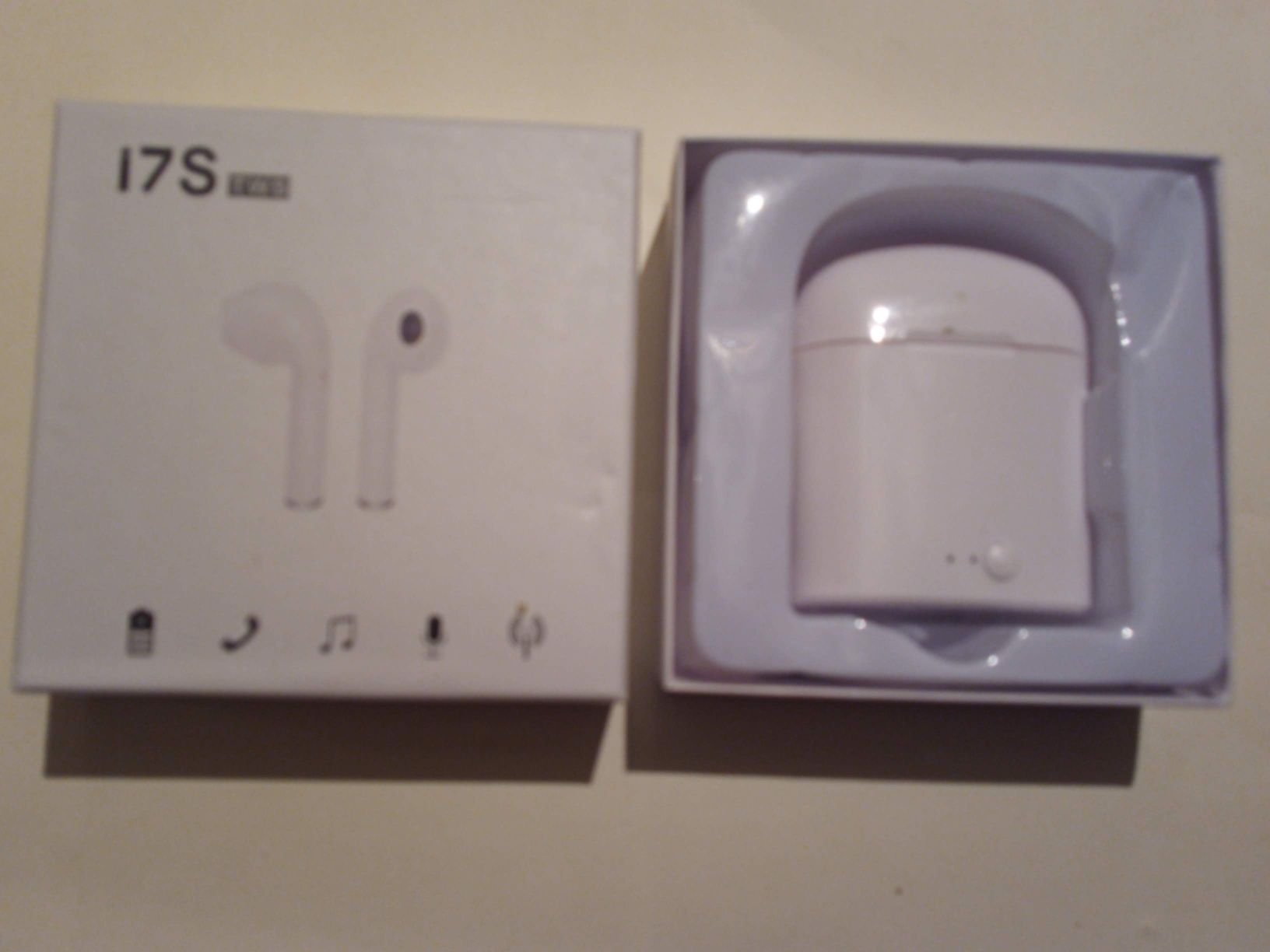 Міні бездротові Bluetooth V5.0 навушники -I7s TWS- +зарядним Box