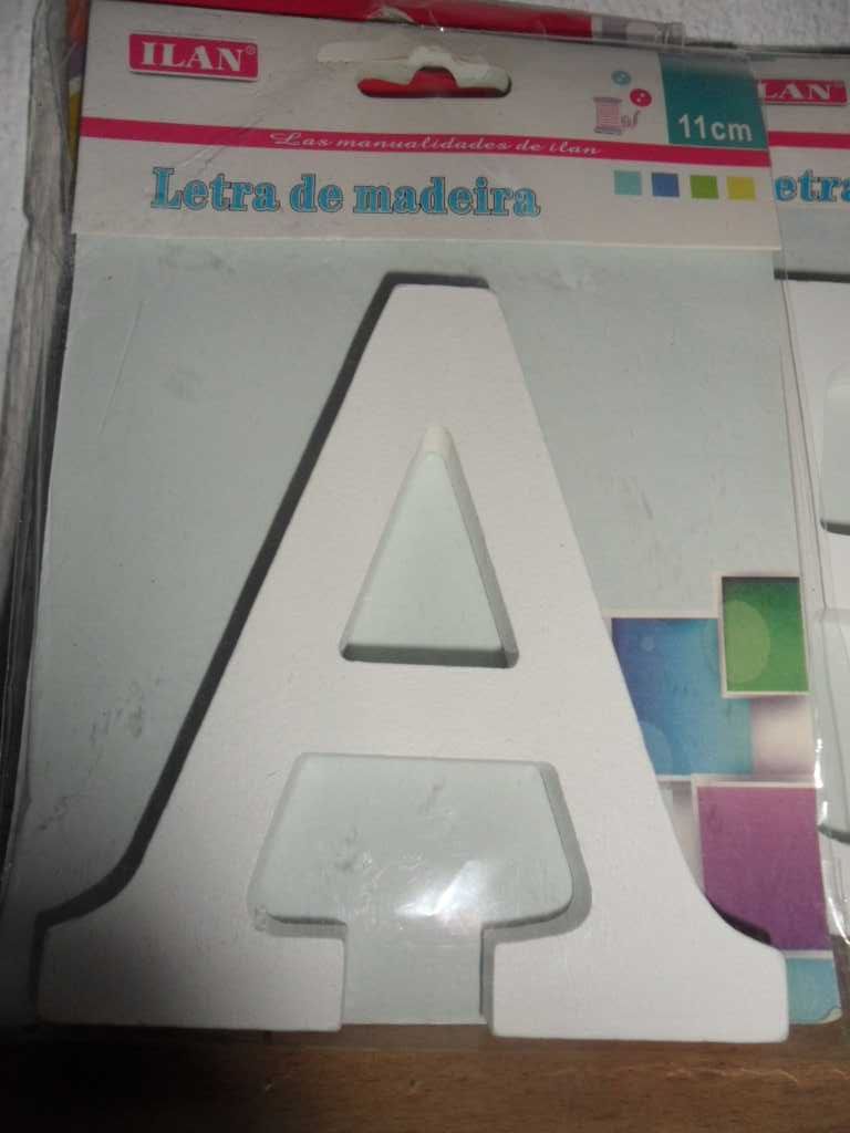 Conjunto de 3 Letras Madeira