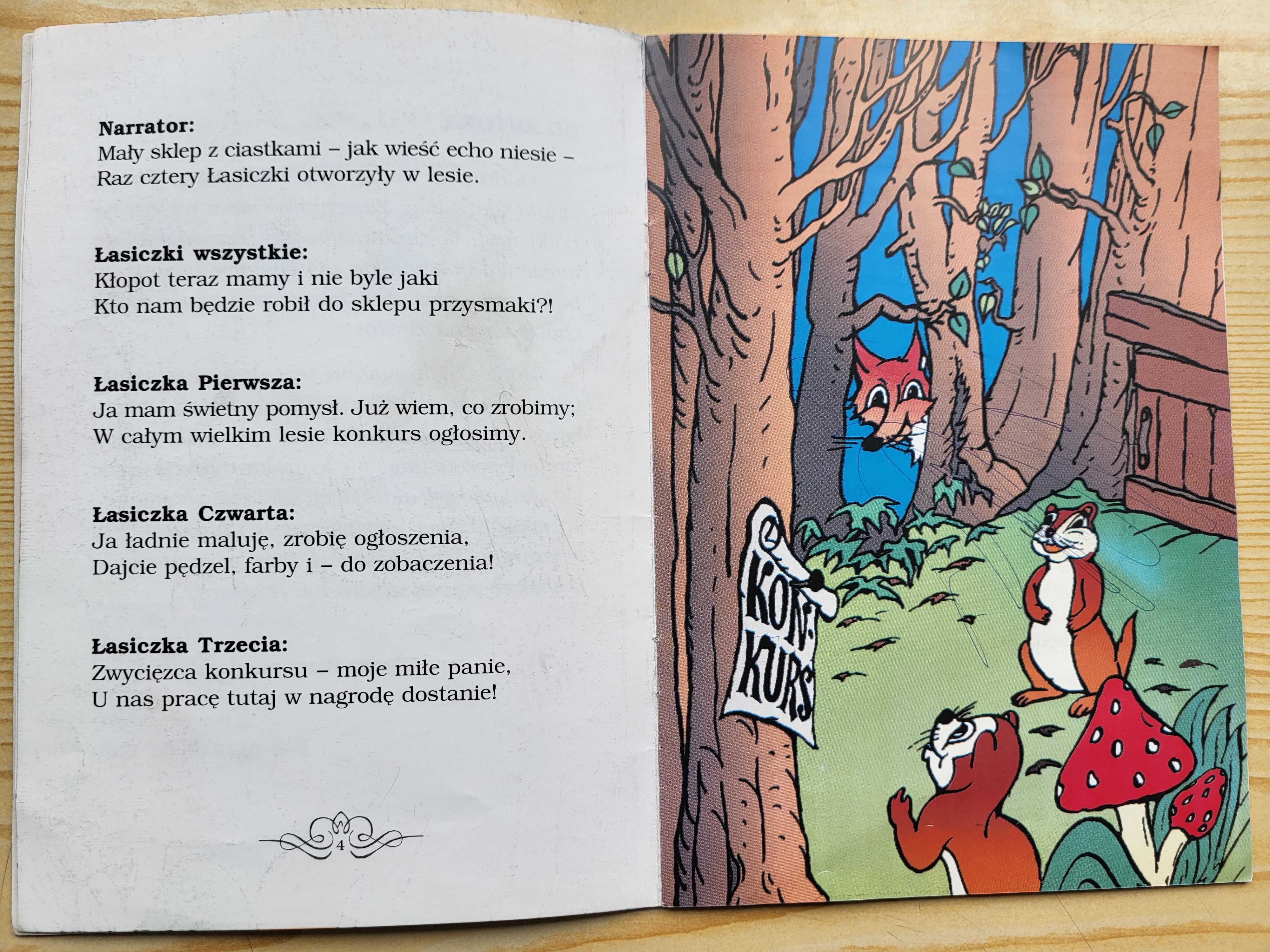 S.J. Hajto "Lis i cztery łasiczki" z AUTOGRAFEM AUTORA - stan BDB!