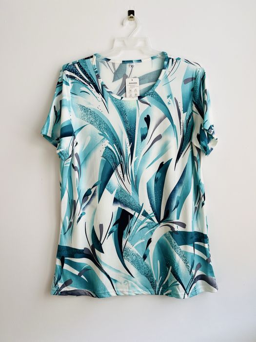 Bluzka damska bawełna zieleń r.3XL