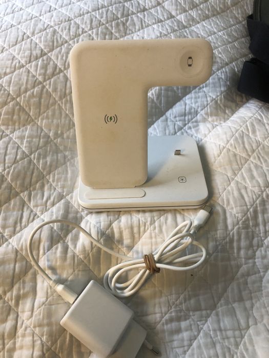 Зарядка Grand 3в1 для iPhone, Apple Watch, AirPods (Біла)