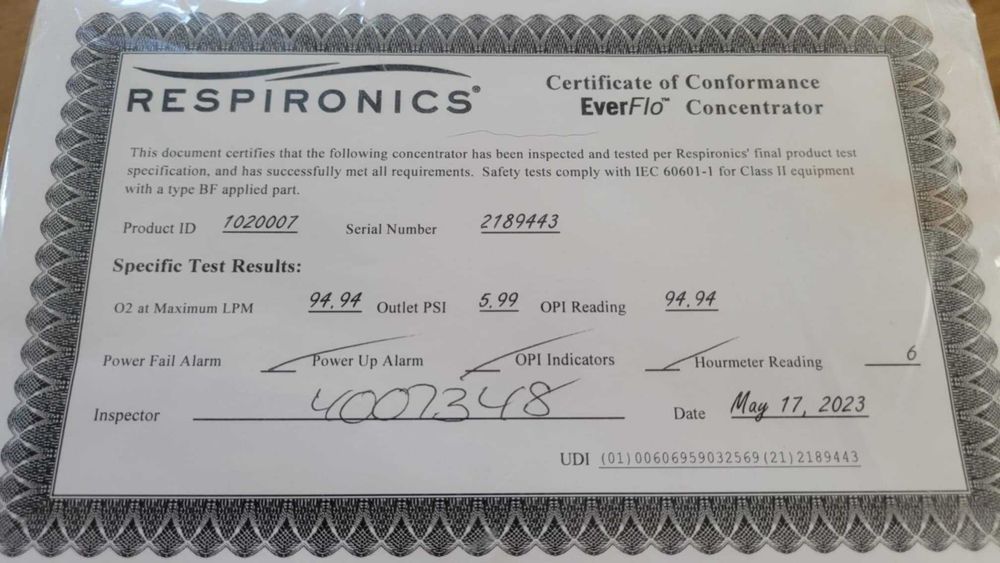 Koncentrator tlenu Philips Respironics Everflo - medyczny -okazja!