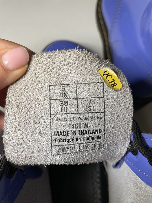 Glany Dr. Martens 1460W Patent Lamper Purple