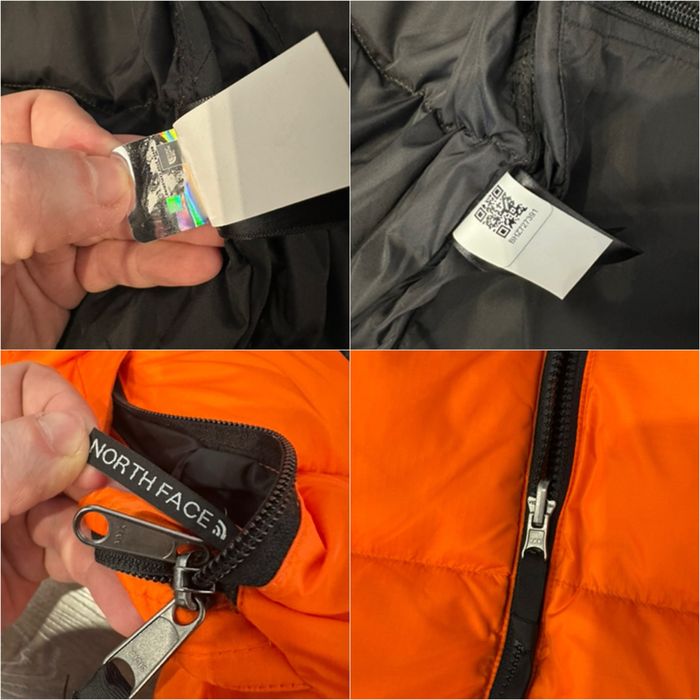 Пуховик куртка TNF 700 The North Face 1996 Nuptse orangeт норт фейс